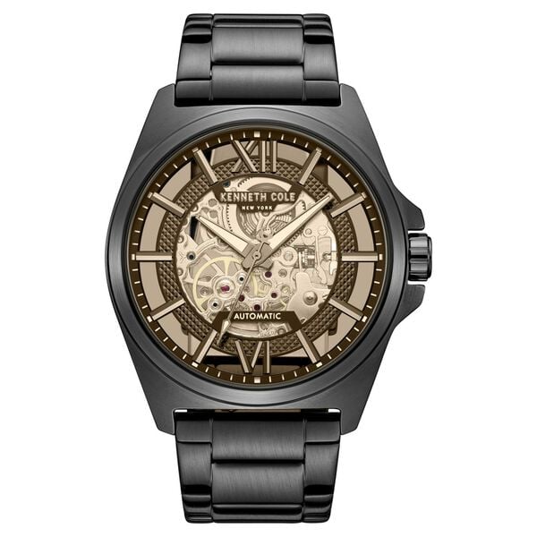 Kenneth Cole KCWGY0065104MN Automatic Men’s Skeleton Black Stainless Steel Watch