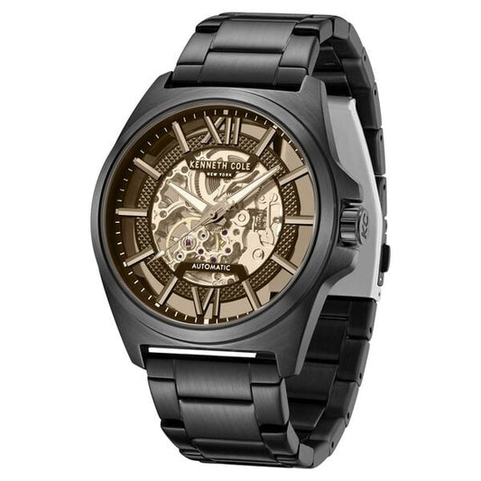 Kenneth Cole KCWGY0065104MN Automatic Men’s Skeleton Black Stainless Steel Watch
