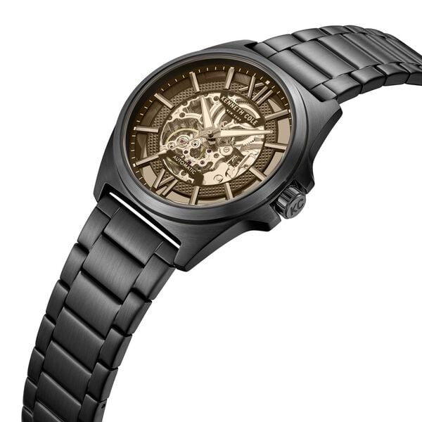 Kenneth Cole KCWGY0065104MN Automatic Men’s Skeleton Black Stainless Steel Watch