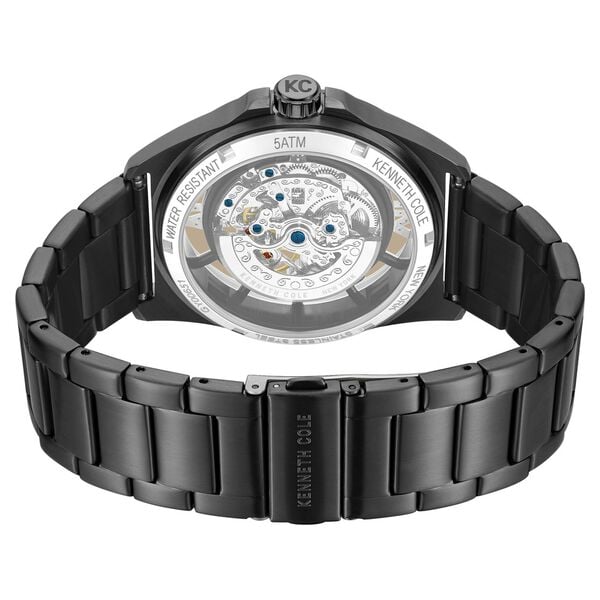 Kenneth Cole KCWGY0065104MN Automatic Men’s Skeleton Black Stainless Steel Watch