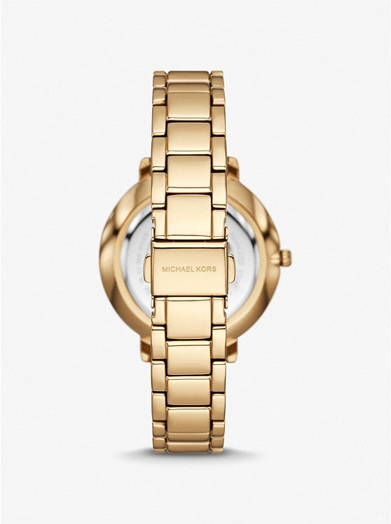 Michael Kors MK4666I Women Quartz White Dial Gold-Tone Stainless Steel Pyper Watch