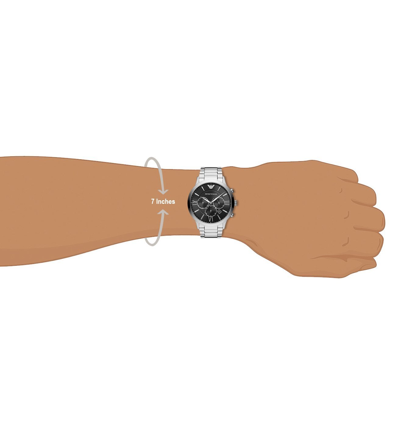 Emporio AR11208I Armani Giovanni Chronograph Black Dial Men’s Watch