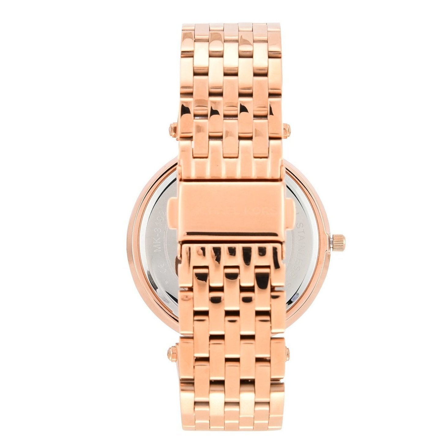 Michael Kors MK3192I Darci Quartz Rose Gold Dial Crystal Bezel Stainless Steel Women's Watch