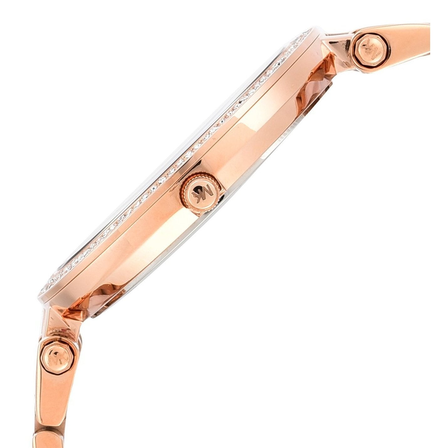 Michael Kors MK3192I Darci Quartz Rose Gold Dial Crystal Bezel Stainless Steel Women's Watch