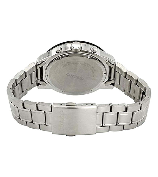 Seiko SKS611P1 Men Quartz Black Dial Stainless Steel Chronograph Watch