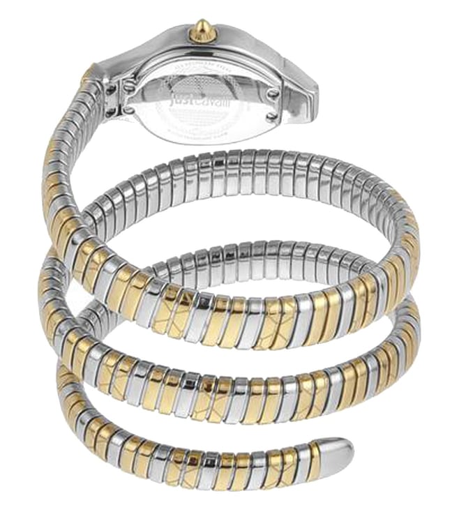Just Cavalli JC1L189M0075 Women Quartz Silver Dial Two-Tone Stainless Steel Snake Watch