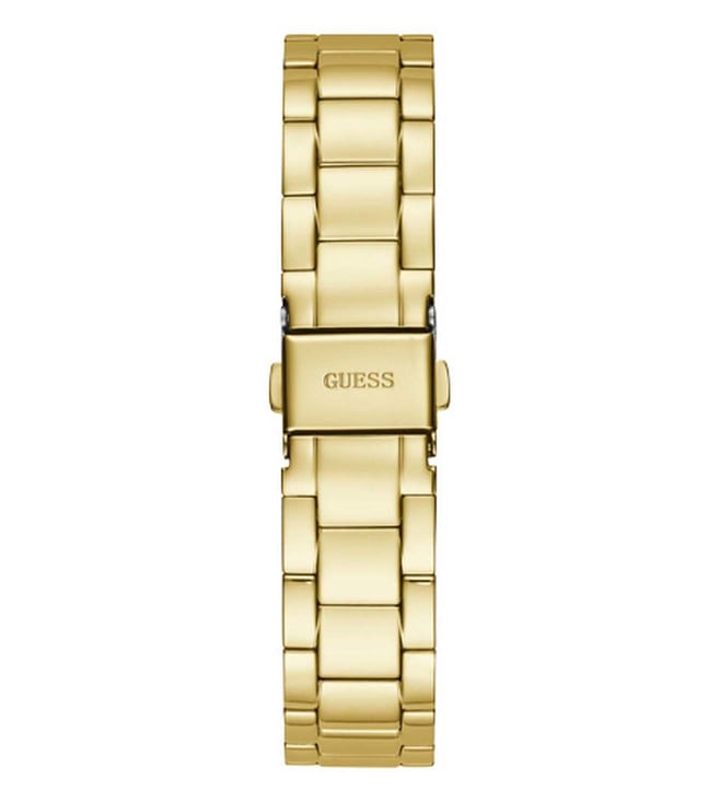 Guess GW0308L2 Analog Quartz Women White Dial Gold Stainless Steel Strap Watch