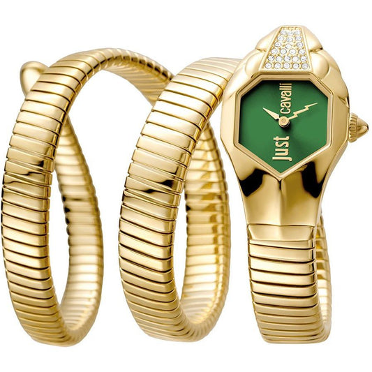 Just Cavalli JC1L022M0165 Just Glam Women’s Olive-Dial Stainless Steel Fashion Watch