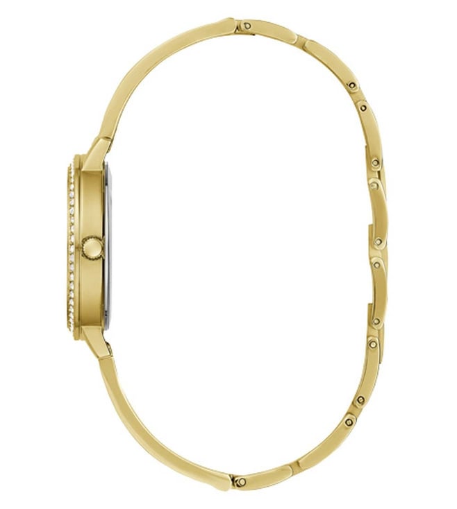 Guess GW0474L2 Analog Quartz Women Gold Dial Gold Stainless Steel Bracelet Watch
