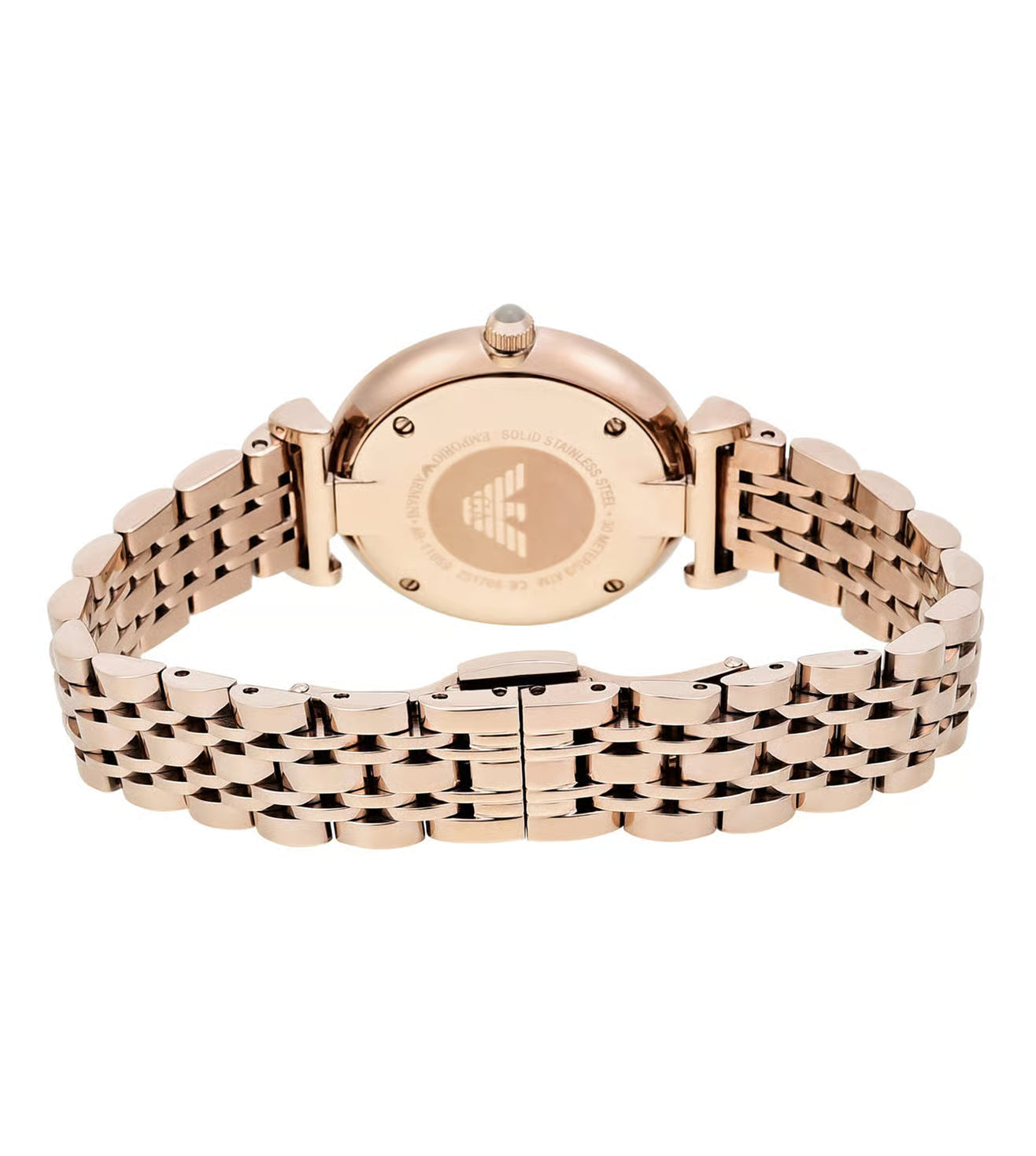 Emporio Armani AR11059 Gianni T-Bar Women's Rose Gold Stainless Steel Analog Quartz Watch 32mm | Luxury Designer Watch