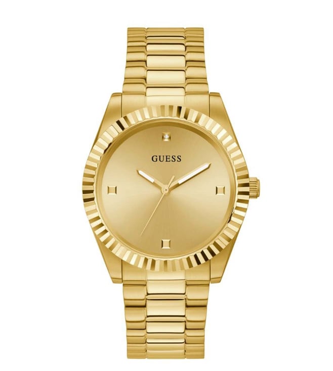 Guess GW0542G2 Analog Quartz Men Gold Dial Gold Stainless Steel Strap Watch