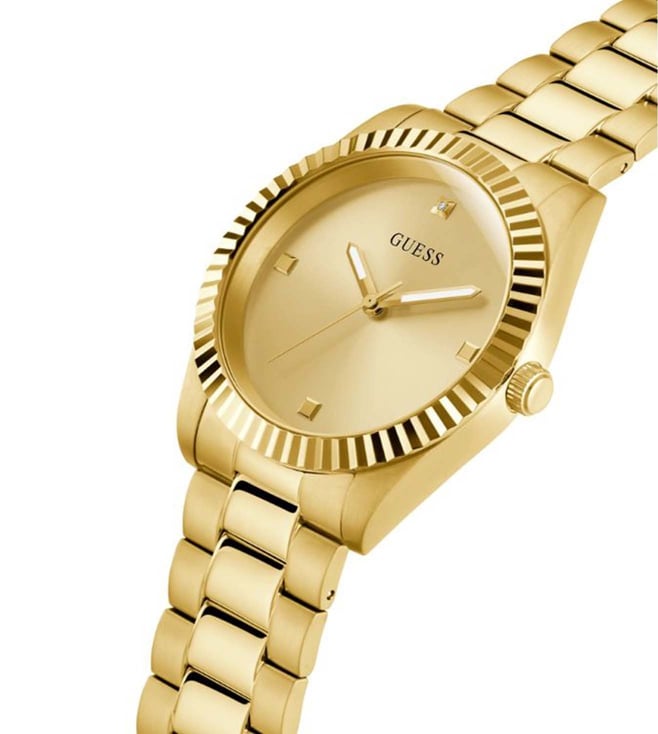 Guess GW0542G2 Analog Quartz Men Gold Dial Gold Stainless Steel Strap Watch