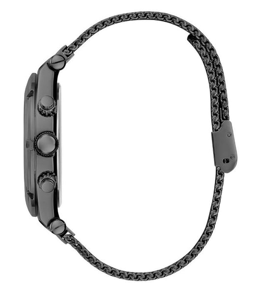 Guess GW0582G3 Analog Quartz Men Black Dial Black Stainless Steel Mesh Strap Watch