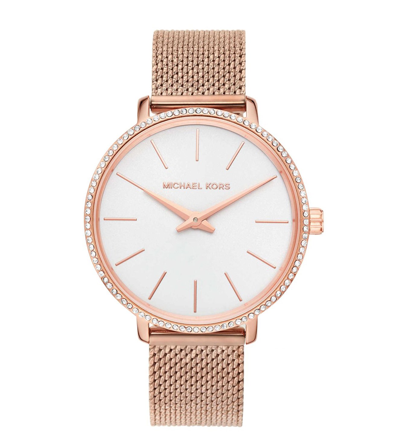 Michael Kors MK4588 Pyper Quartz White Dial Rose Gold Stainless Steel Women's Watch
