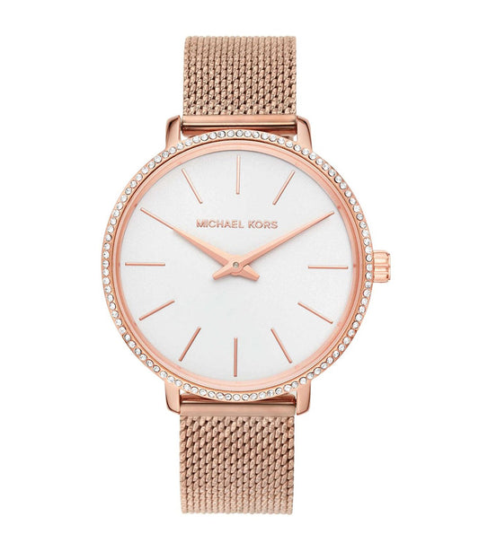 Michael Kors MK4588 Pyper Quartz White Dial Rose Gold Stainless Steel Women's Watch