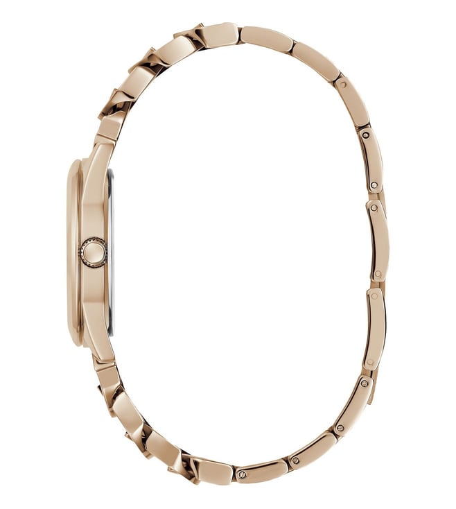 Guess GW0653L2 Analog Quartz Women Pink Dial Rose Gold Stainless Steel Bracelet Watch