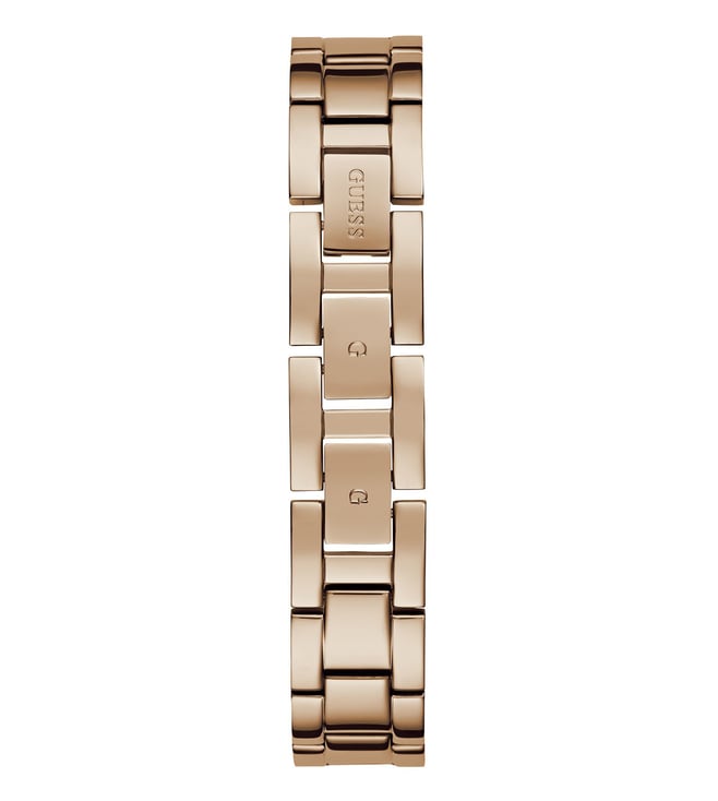Guess GW0653L2 Analog Quartz Women Pink Dial Rose Gold Stainless Steel Bracelet Watch