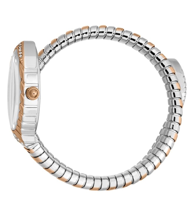 Just Cavalli JC1L322M0065 Women Quartz Silver Dial Rose Gold Stainless Steel Snake Watch