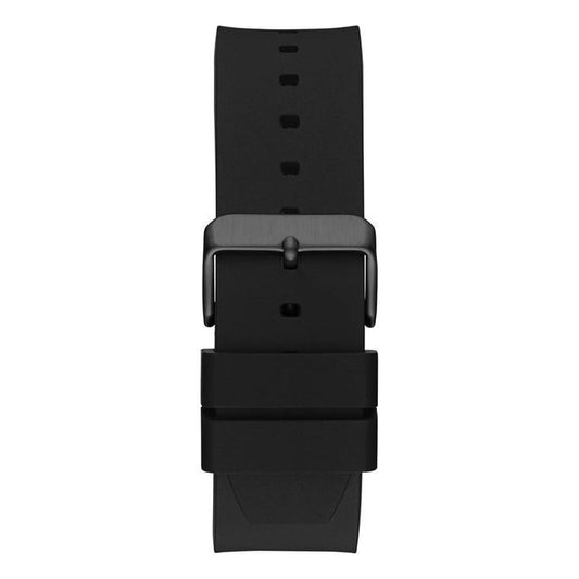 GUESS GW0790G2 Quartz Men’s Vinyl Black Analog Watch with Black Silicone Strap