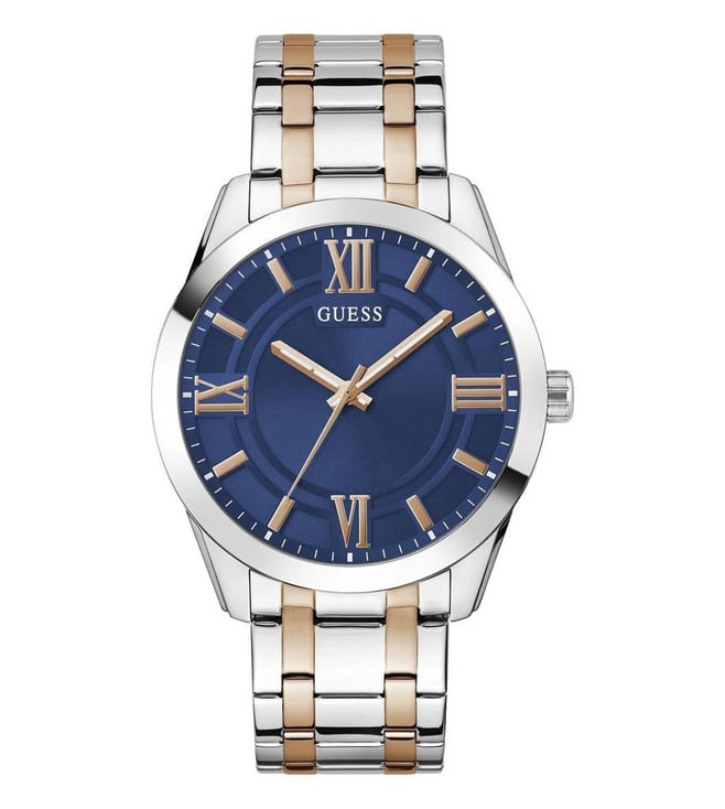 Guess GW0893G2 Men's Quartz Analog Watch Blue Dial Two-Tone Stainless Steel Bracelet