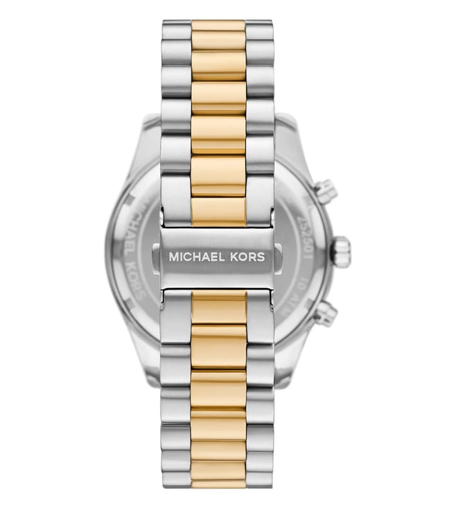 Michael Kors MK9207 Lexington Quartz Chronograph Black Dial Two-Tone Stainless Steel Men's Watch