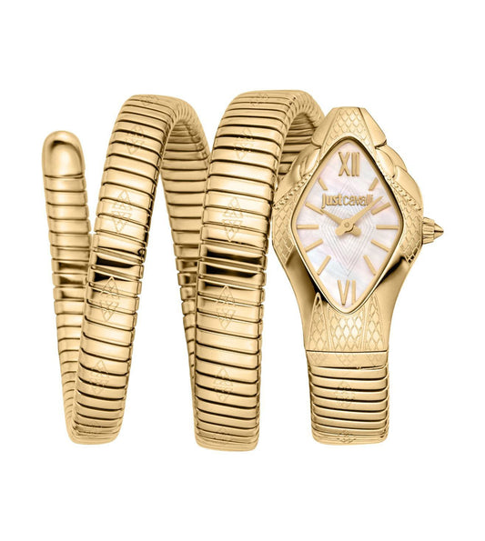 Just Cavalli JC1L307M0025 Cristallo Women’s Elegant Gold-Toned Stainless Steel Watch