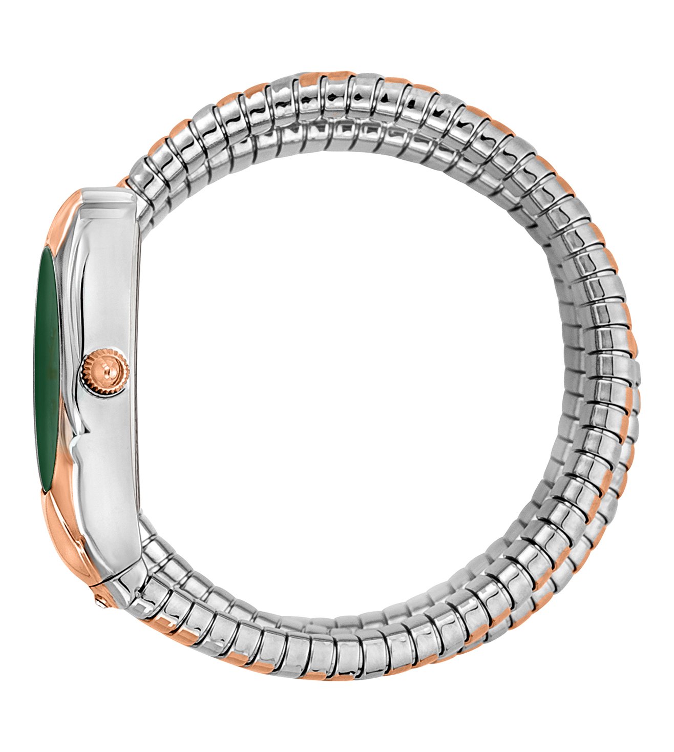 Just Cavalli JC1L185M0085 Serpente Nobile Women’s Elegant Green Dial Two-Tone Stainless Steel Watch