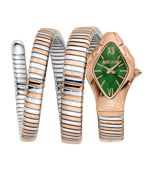 Just Cavalli JC1L307M0095 Cristallo Women’s Green-Dial Stainless Steel Fashion Watch