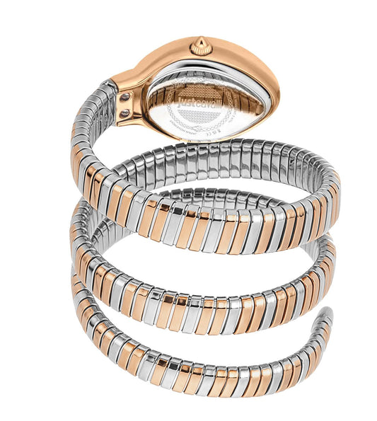 Just Cavalli JC1L372M0095 Carezza Women’s Red Dial Two-Tone Stainless Steel Watch