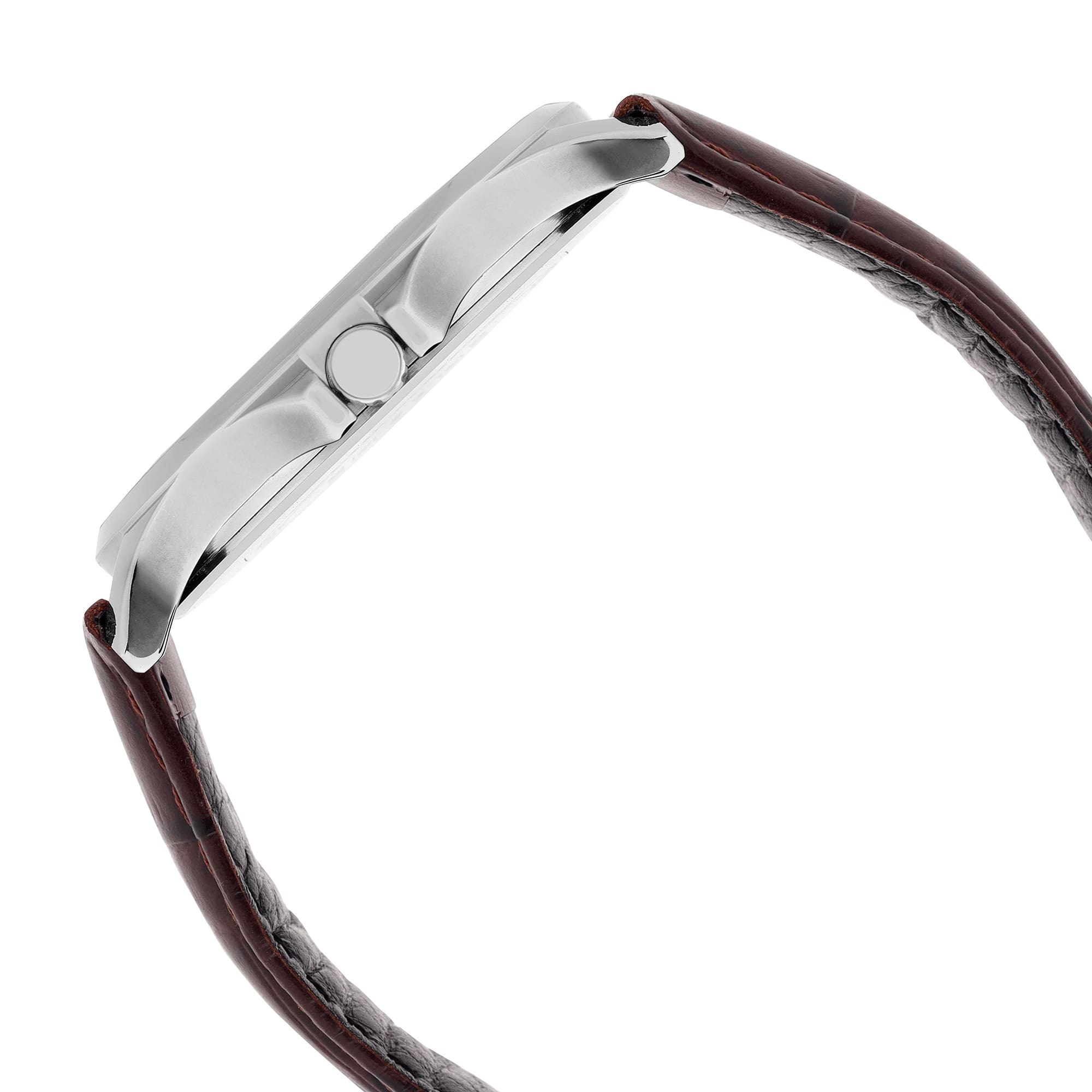 Casio A2456 Enticer Men’s Quartz Analog Watch with Green Dial, Brown Leather Strap