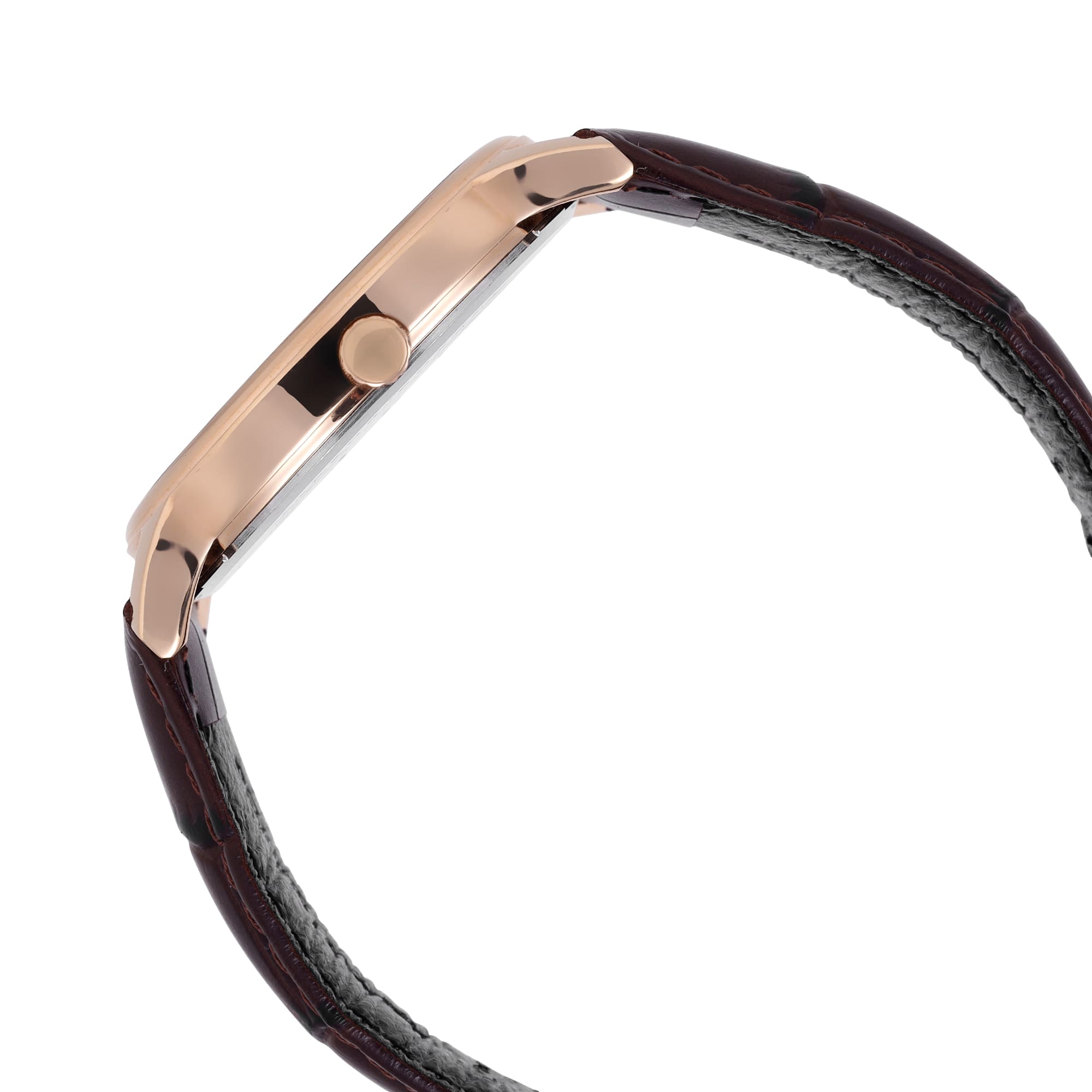 Casio A2460 Enticer Men’s Quartz Analog Watch with Black Dial, Brown Leather Strap