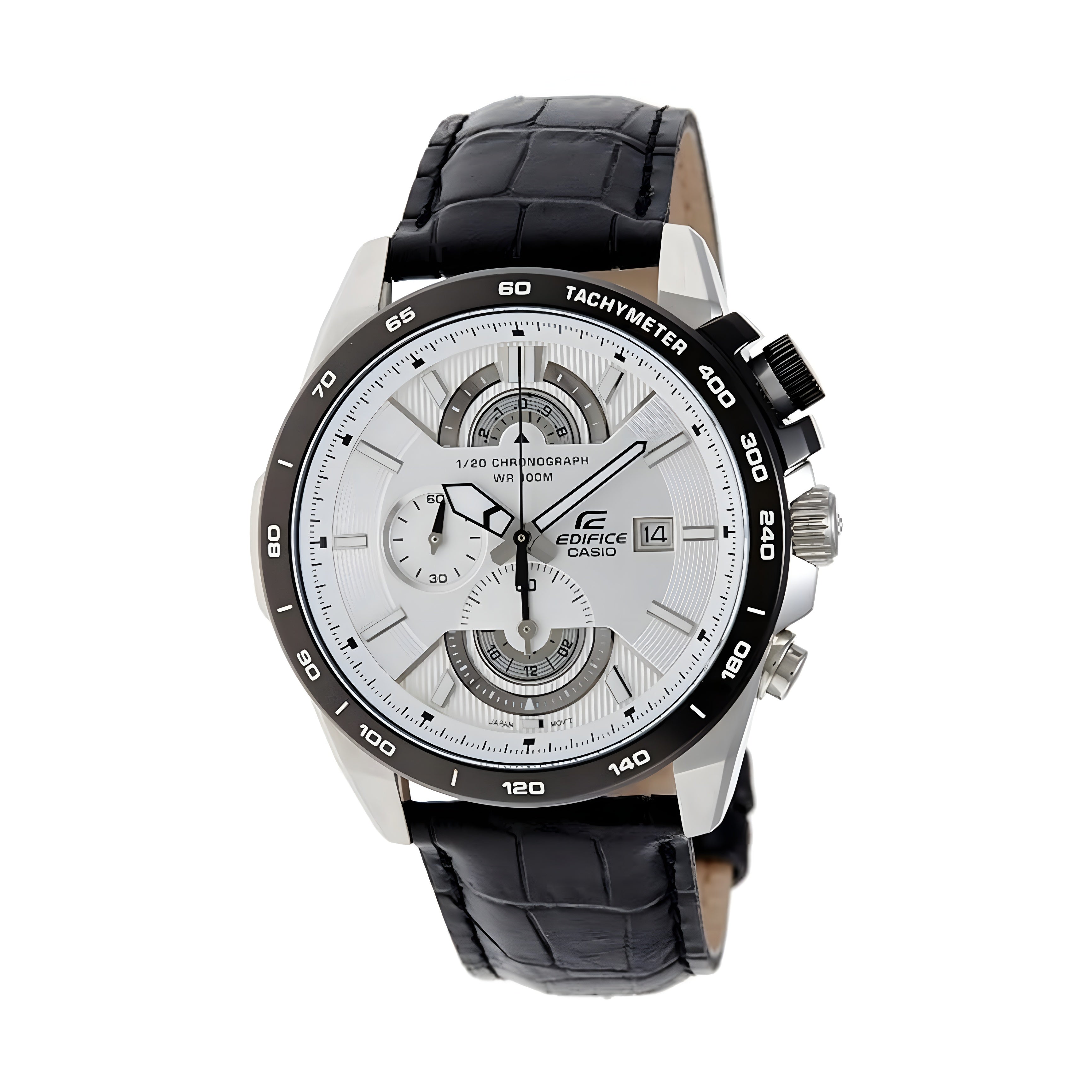 Casio EX068 Edifice Chronograph White Dial Men's Watch