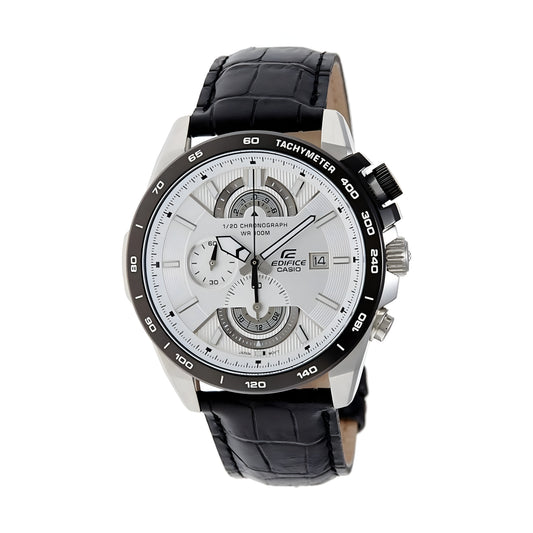 Casio EX068 Edifice Chronograph White Dial Men's Watch