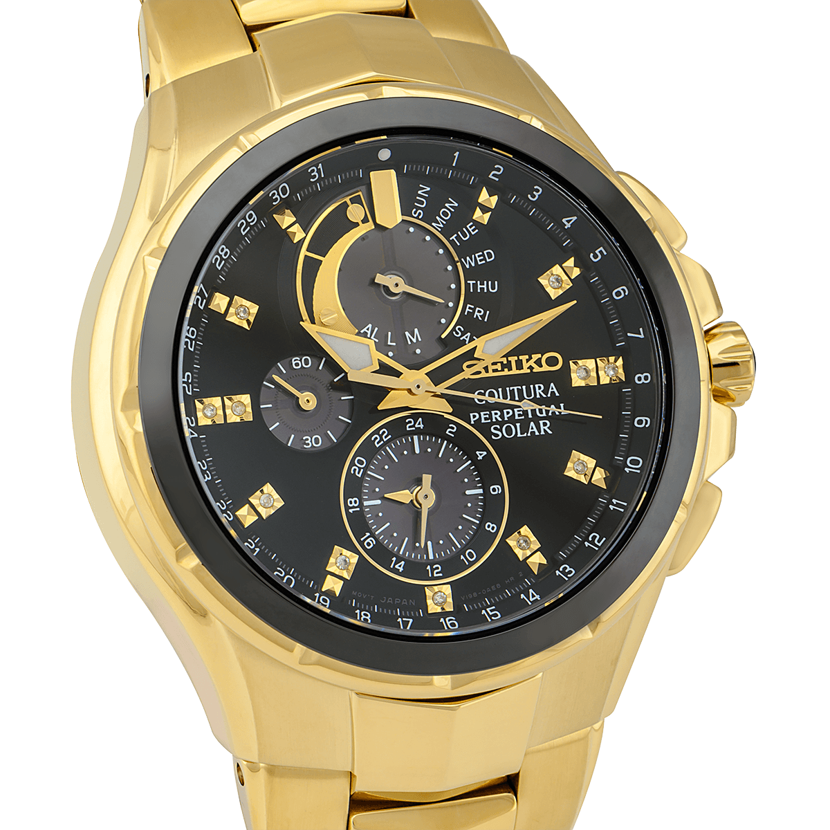 Seiko Coutura SSC572P1 Men’s Perpetual Solar Chronograph Watch