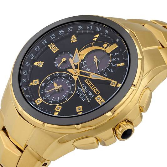 Seiko Coutura SSC572P1 Men’s Perpetual Solar Chronograph Watch