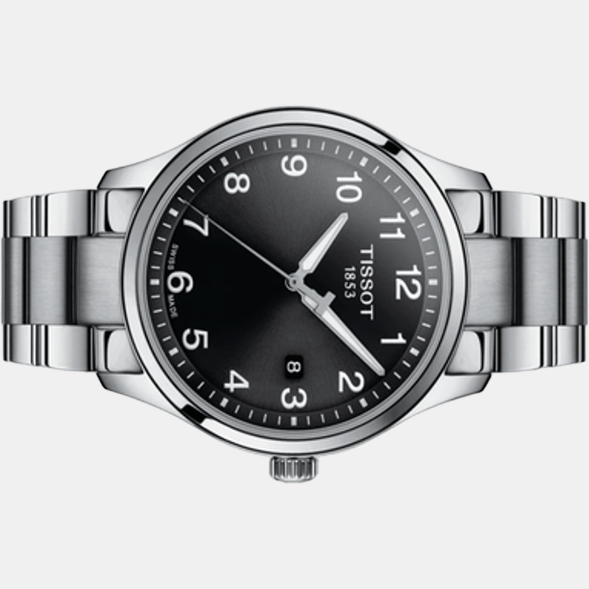 Tissot T1164101105700 Black Dial 42 mm Men’s Swiss Quartz Watch – Stainless Steel Case & Bracelet, Sapphire Crystal