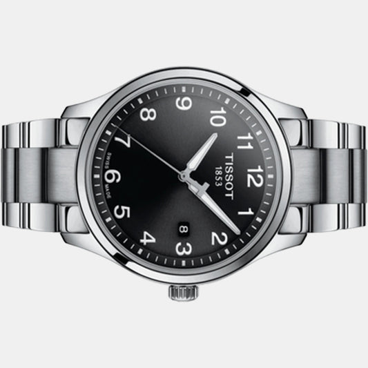 Tissot T1164101105700 Black Dial 42 mm Men’s Swiss Quartz Watch – Stainless Steel Case & Bracelet, Sapphire Crystal