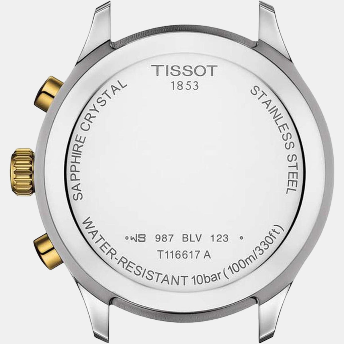 Tissot T1166172202100 Champagne Dial 45 mm Men’s Swiss Quartz Chrono XL Classic Watch – Two-Tone Stainless Steel & Yellow Gold PVD Bracelet, Sapphire Crystal