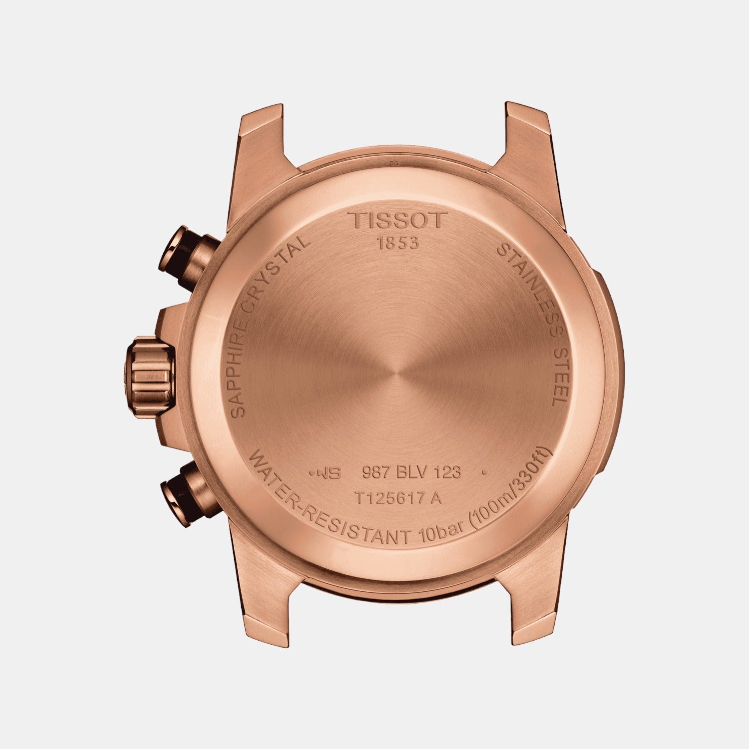 Tissot T1256173605100 Black Dial Men’s Swiss Quartz Supersport Chrono Watch – Rose Gold PVD & Stainless Steel Case, Black Leather Strap
