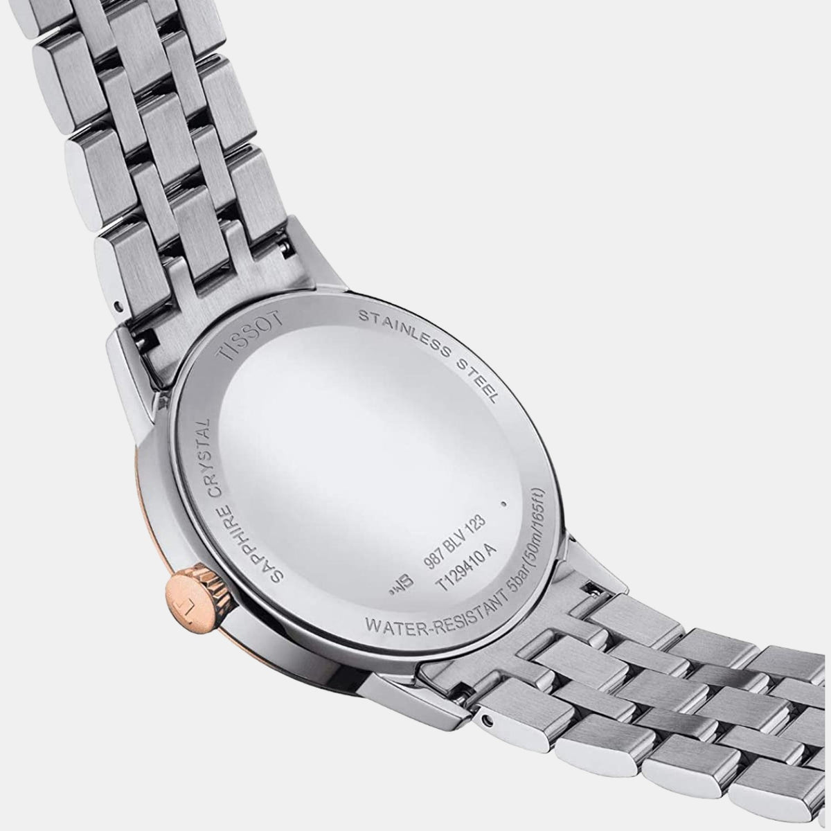 Tissot T1294102201300 White Dial 42 mm Men’s Swiss Quartz Classic Dream Watch – Two‑Tone Stainless Steel & Rose Gold PVD Bracelet, Sapphire Crystal