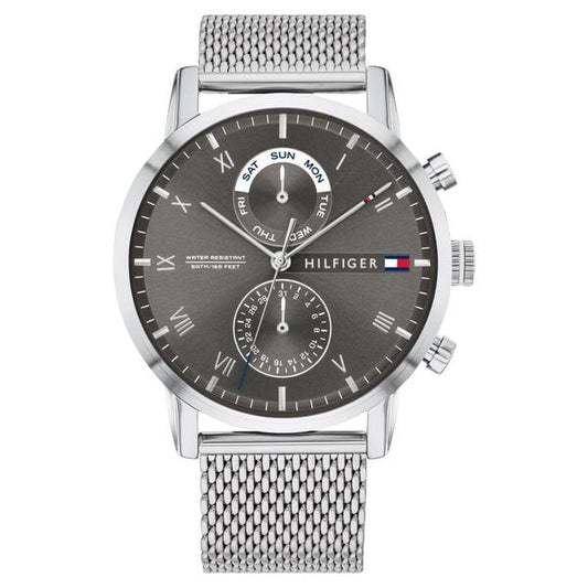 Tommy Hilfiger NCTH1710402W Men Grey Dial Stainless Steel Strap Quartz Watch