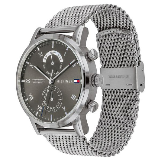Tommy Hilfiger NCTH1710402W Men Grey Dial Stainless Steel Strap Quartz Watch
