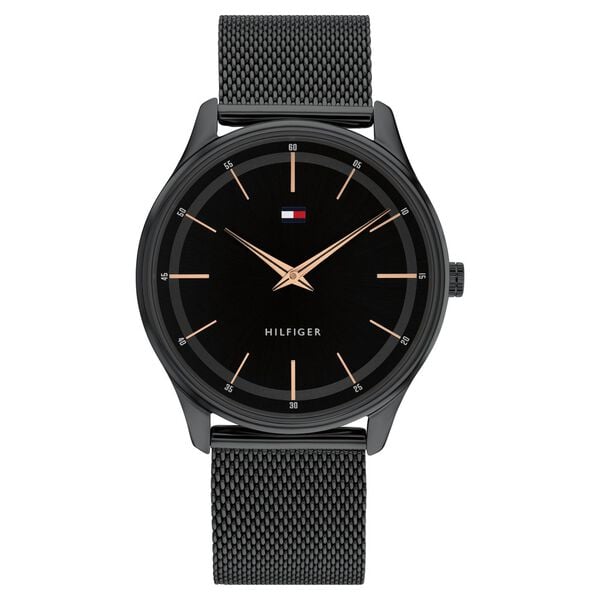 Tommy Hilfiger TH1710470 Adrian Men's Black Dial Black Stainless Steel Analog Watch