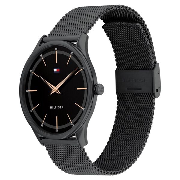 Tommy Hilfiger TH1710470 Adrian Men's Black Dial Black Stainless Steel Analog Watch