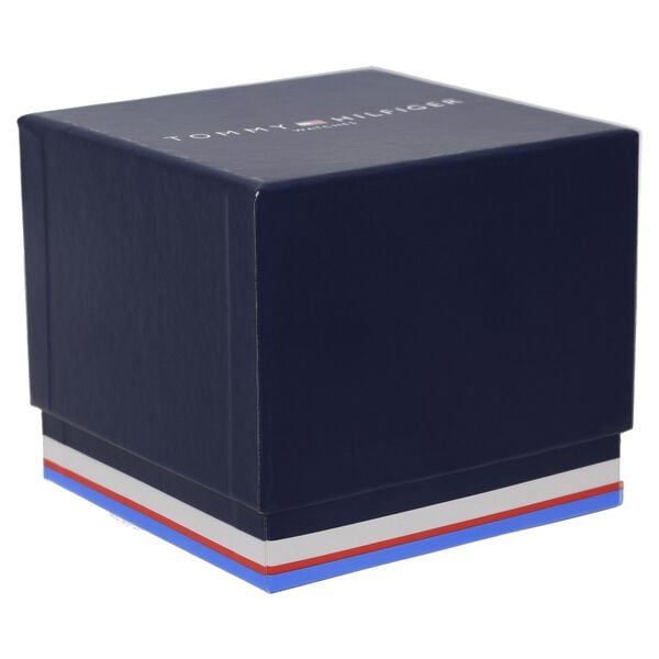 Tommy Hilfiger TH1710520W Men Black Dial Gold-Tone Stainless Steel Strap Quartz Multifunction Watch