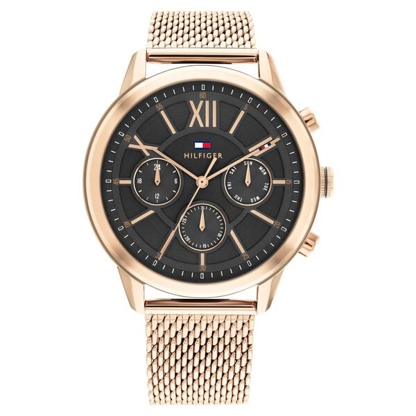 Tommy Hilfiger TH1710525 Morrison Men's Grey Dial Gold-Tone Multifunction Stainless Steel Watch