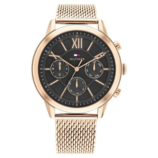 Tommy Hilfiger TH1710525 Morrison Men's Grey Dial Gold-Tone Multifunction Stainless Steel Watch