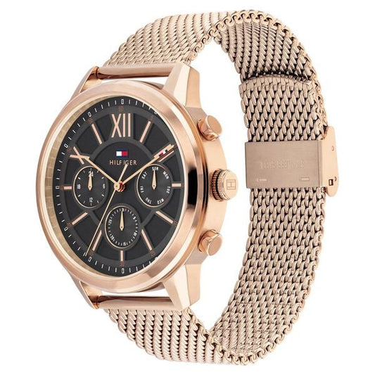 Tommy Hilfiger TH1710525 Morrison Men's Grey Dial Gold-Tone Multifunction Stainless Steel Watch