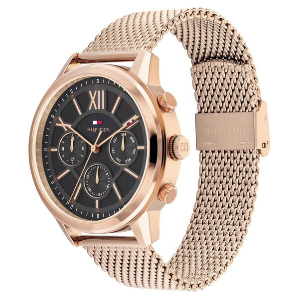 Tommy Hilfiger TH1710525 Morrison Men's Grey Dial Gold-Tone Multifunction Stainless Steel Watch