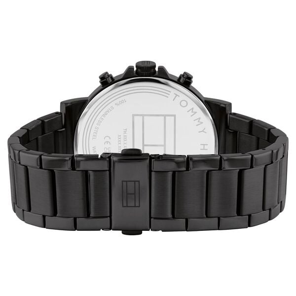 Tommy Hilfiger NETH1710590 Analog Quartz Men’s Watch with Black Dial and Black Stainless Steel Strap